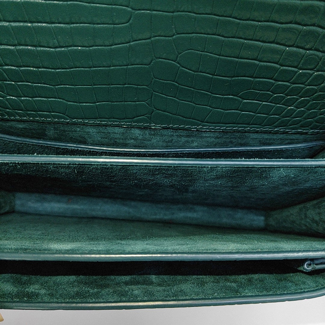 SUNSET Medium Calfskin Green
