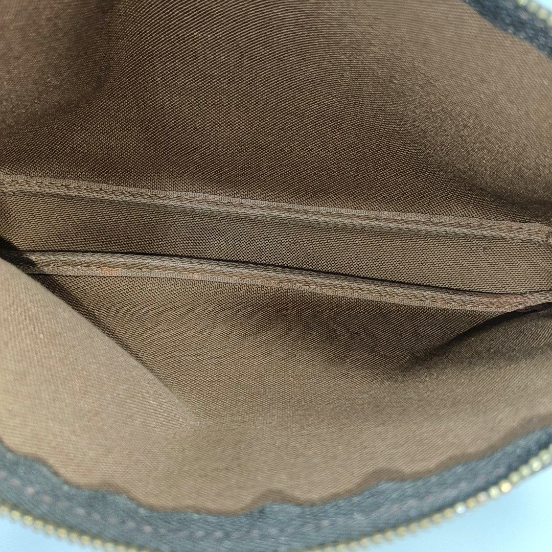 ACCESSOIRES Monogram Coated Canvas Brown