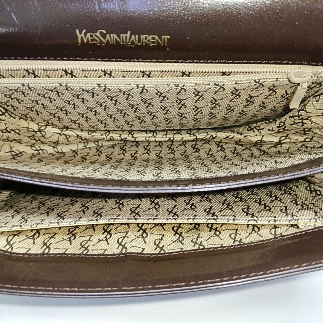 Lizard Shoulder Bag Brown