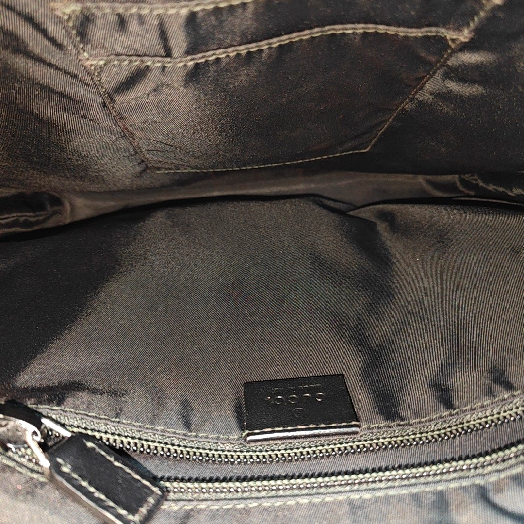 GG Supreme Monogram Coated Canvas Black