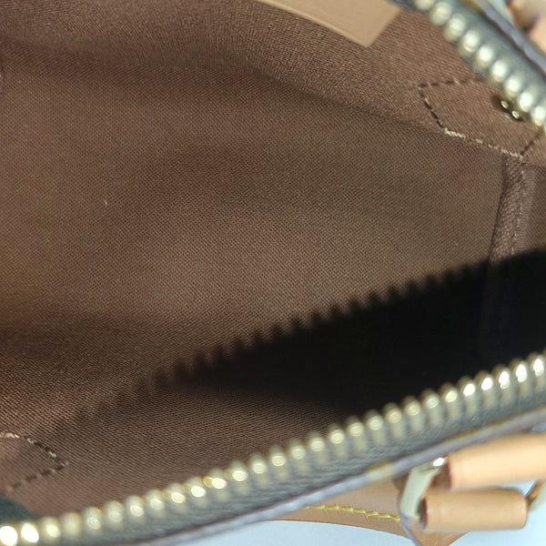 SPEEDY Nano Monogram Coated Canvas Brown