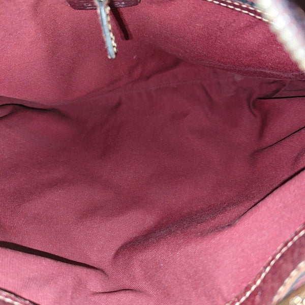 Monogram Canvas Top Handle Bag Brown