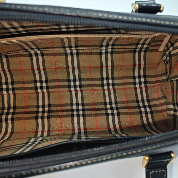 Calfskin Top Handle Bag Black