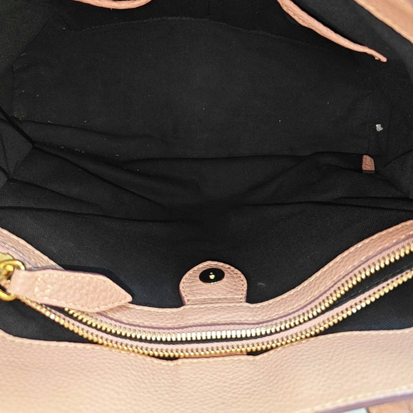The Banner Medium Calfskin Pink