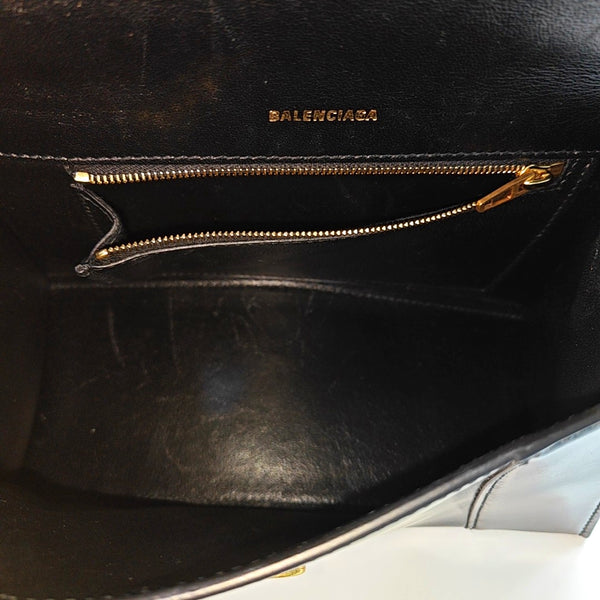 Hourglass S Calfskin Black