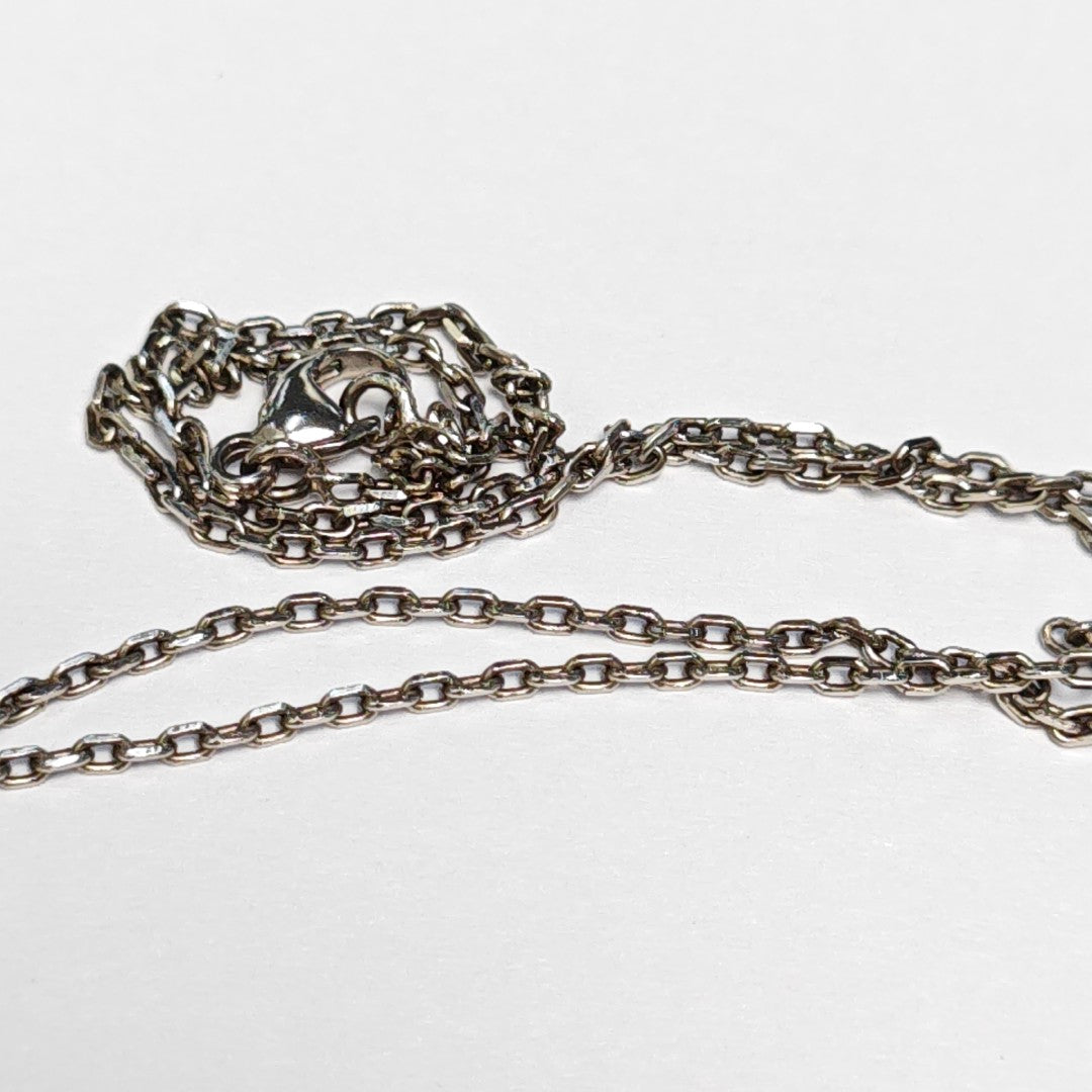 Pop H Metal Silver Necklace