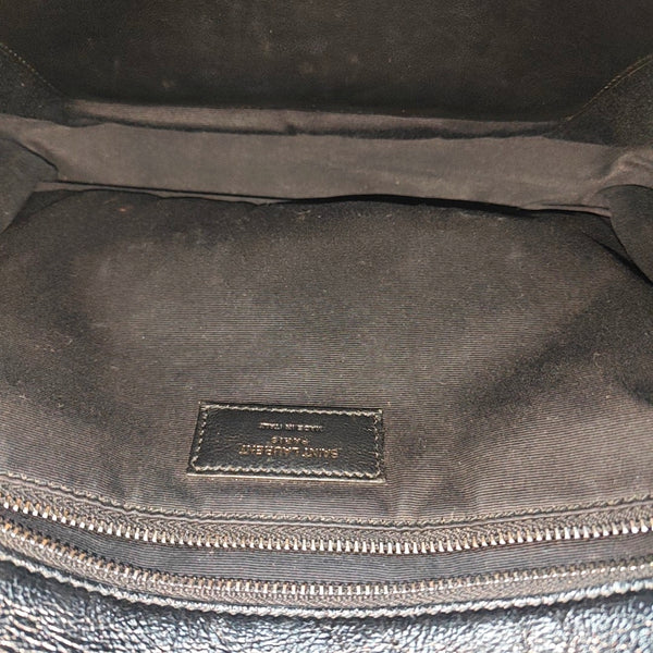 NIKI Medium Chevron Calfskin Black