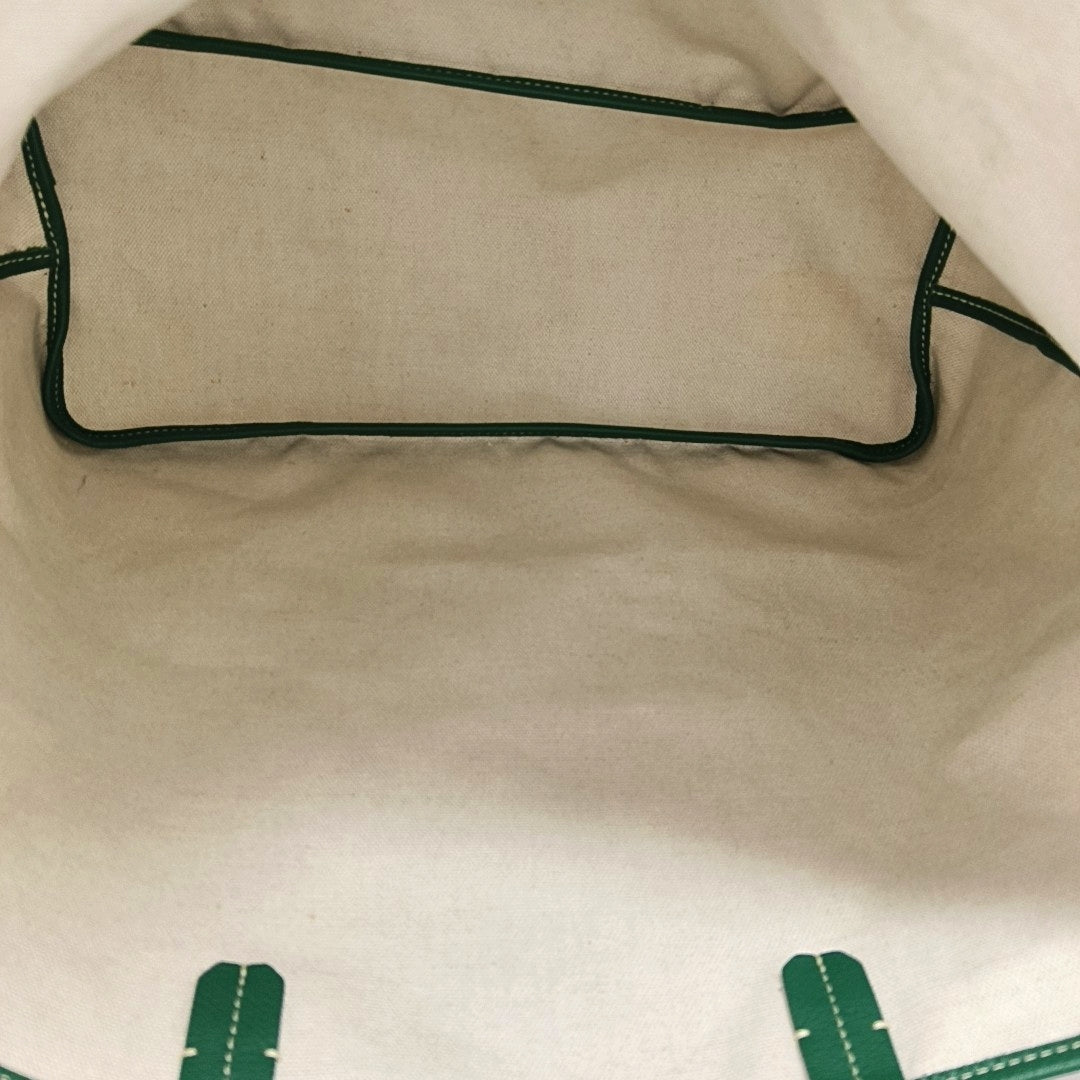 Authenticated pre-owned  Saint Louis PM Coated Canvas Green - Tote Bag at Looply