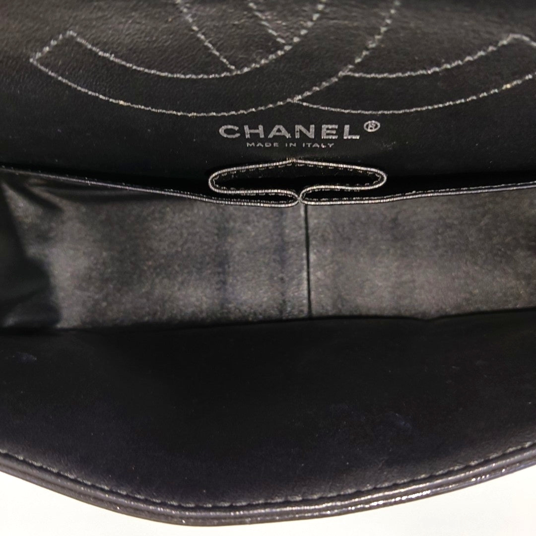 2.55 227 Quilted Calfskin Black