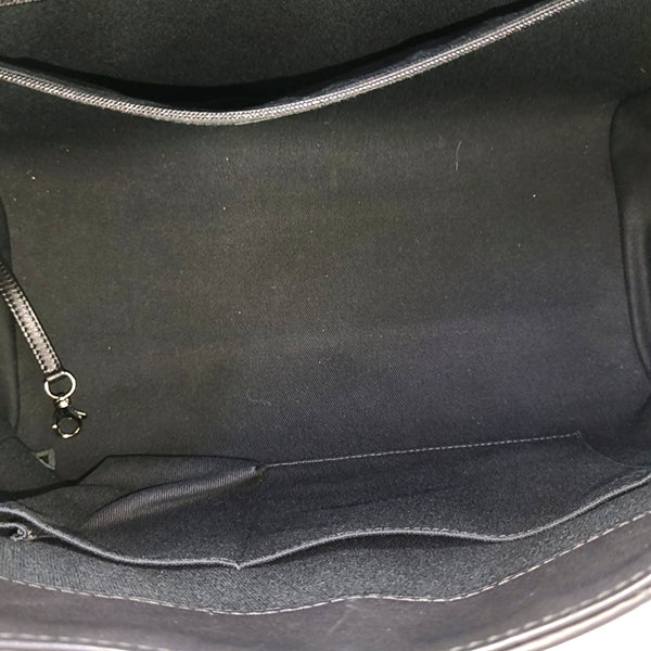 Quilted Calfskin Shoulder Bag Black