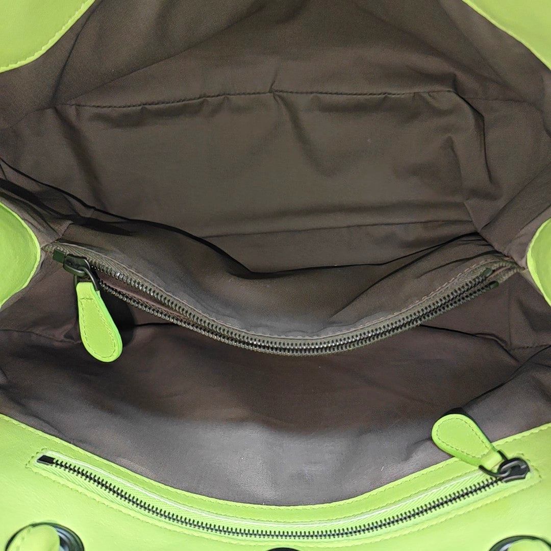 Lambskin Tote Bag Green