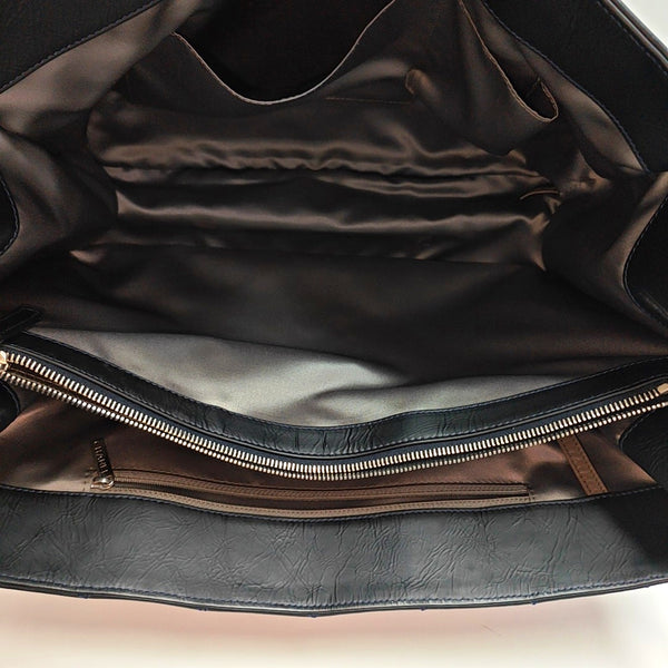 Quilted Calfskin Tote Bag Blue