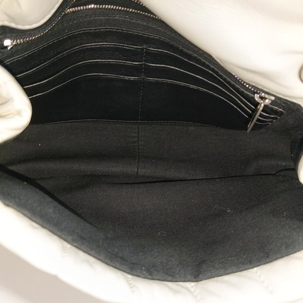 BB Quilted Calfskin White