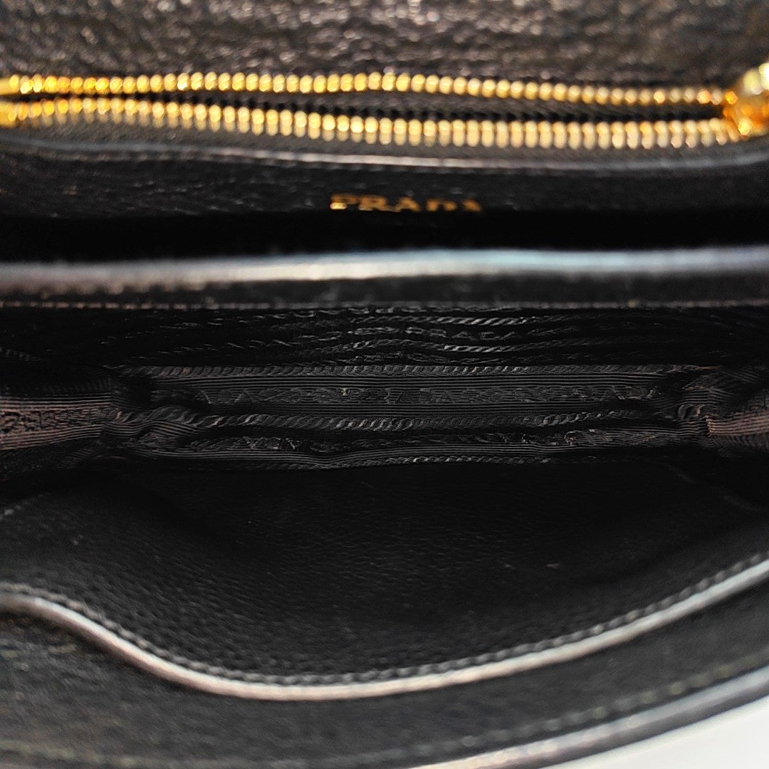 Calfskin Shoulder Bag Black