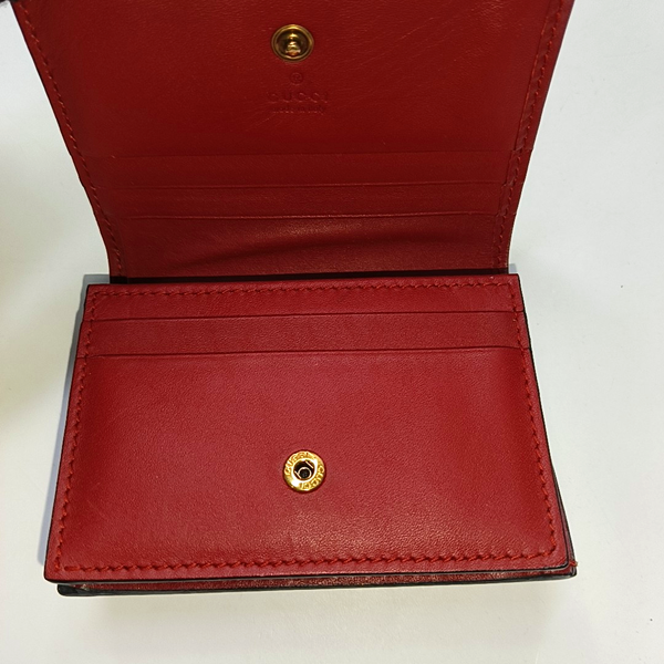 GG Supreme Monogram Coated Canvas Gray Coin Purse