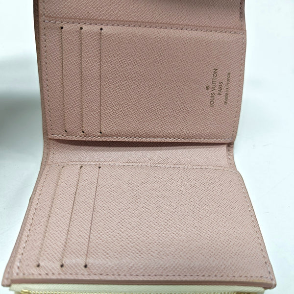 VICTORINE Damier Azur Coated Canvas White Card Holder