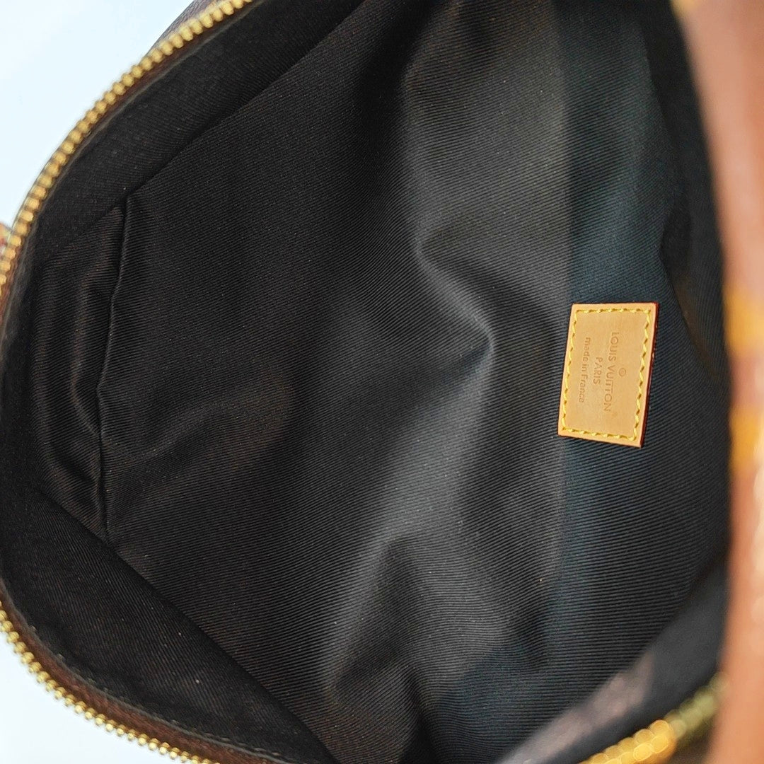 BUMBAG Monogram Coated Canvas Brown