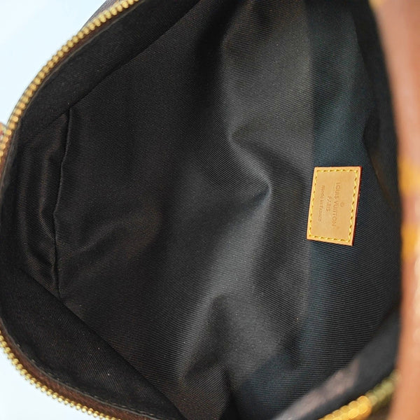 BUMBAG Monogram Coated Canvas Brown