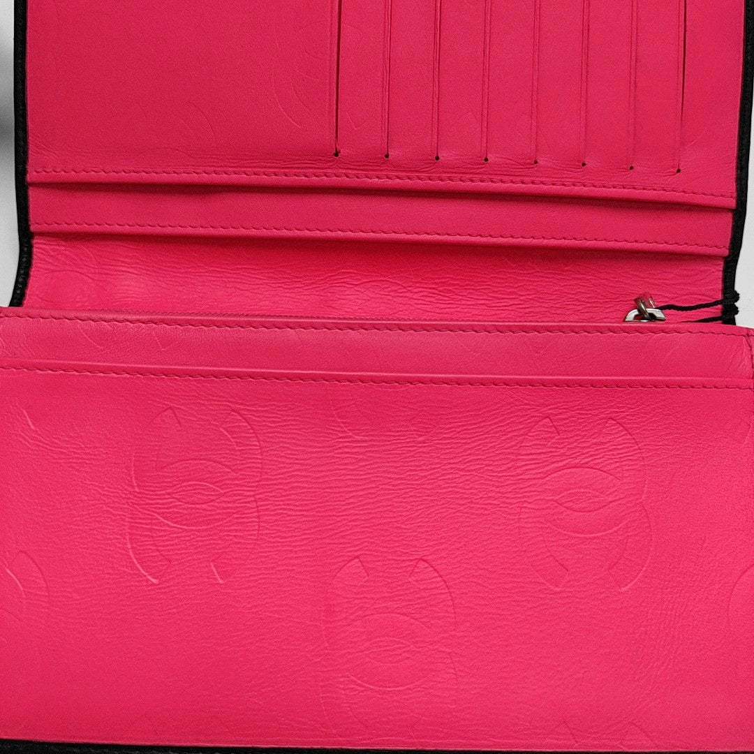 CAMBON Quilted Calfskin Black Wallet