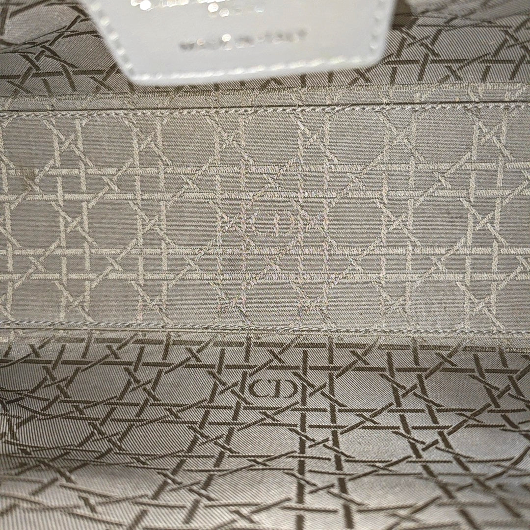 Lady Dior Medium Cannage Lambskin Gray
