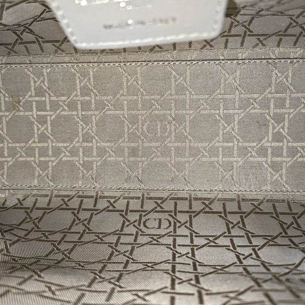 Lady Dior Medium Cannage Lambskin Gray