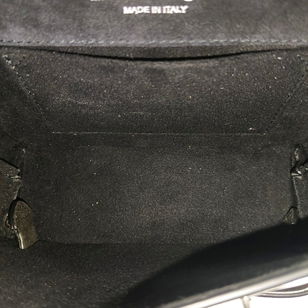 Leather Shoulder Bag Black