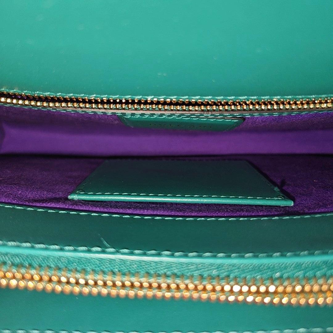 SERPENTI FOREVER Medium Quilted Calfskin Green