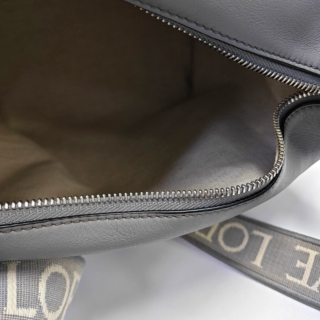 Calfskin Shoulder Bag Gray