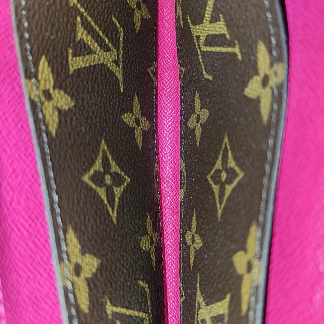 EMILIE Monogram Coated Canvas Brown