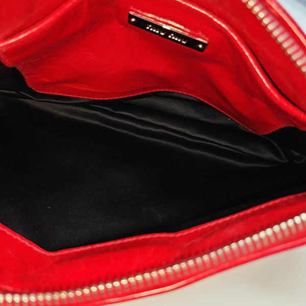 Calfskin Shoulder Bag Red