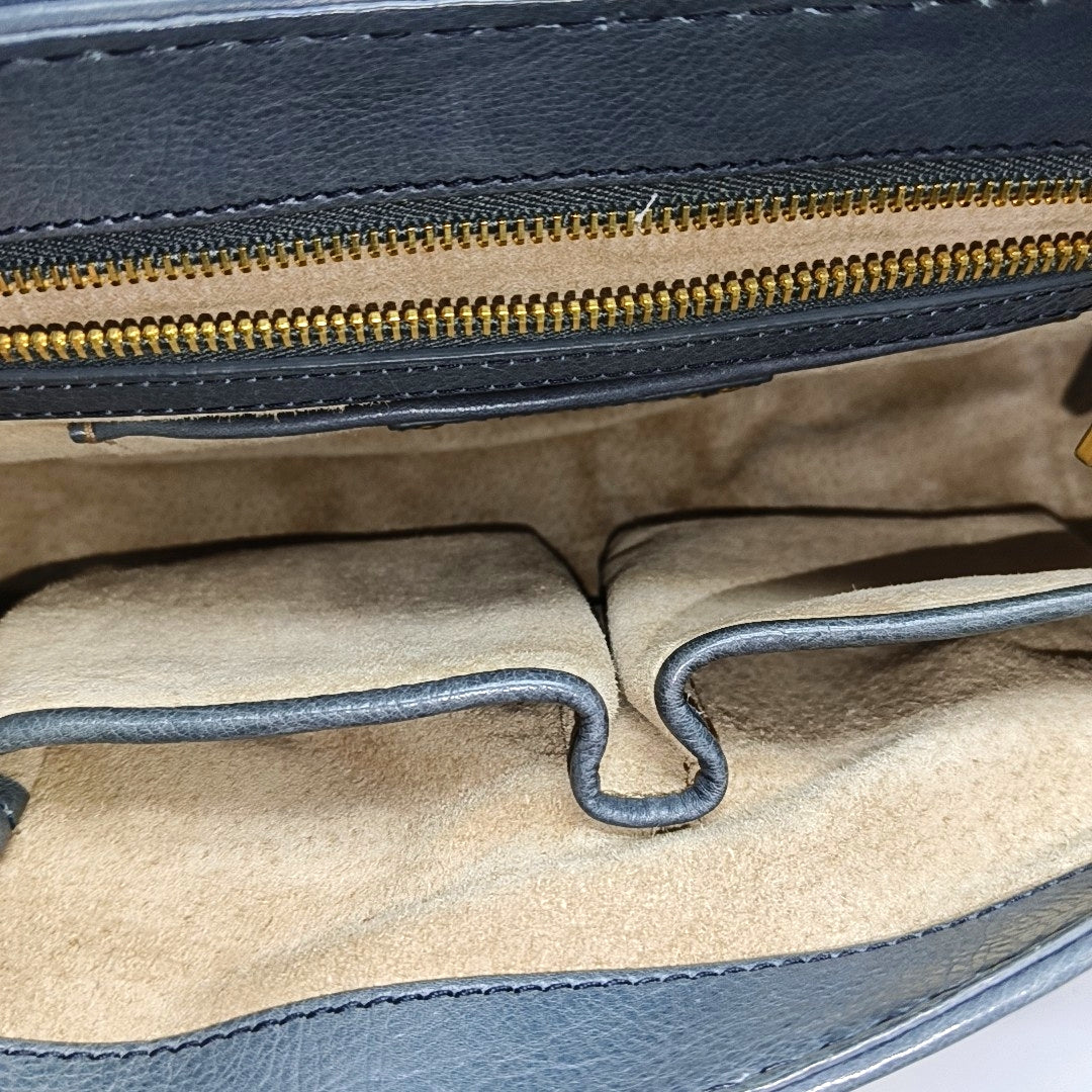 Calfskin Shoulder Bag Blue