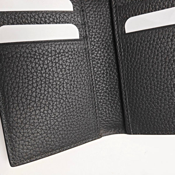 Monogram Coated Canvas Card Holder Gray