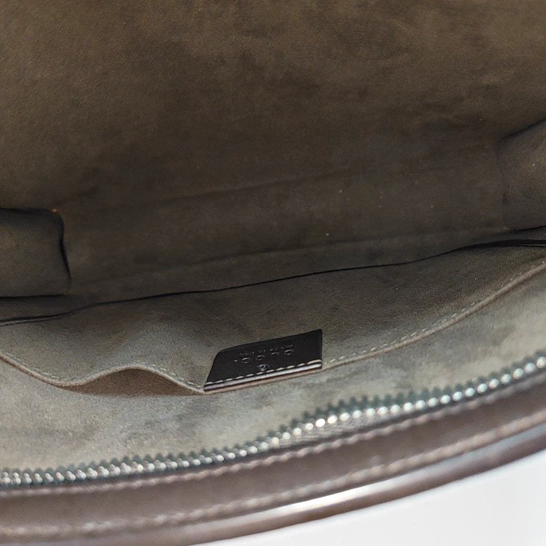 GG Supreme Monogram Coated Canvas Black