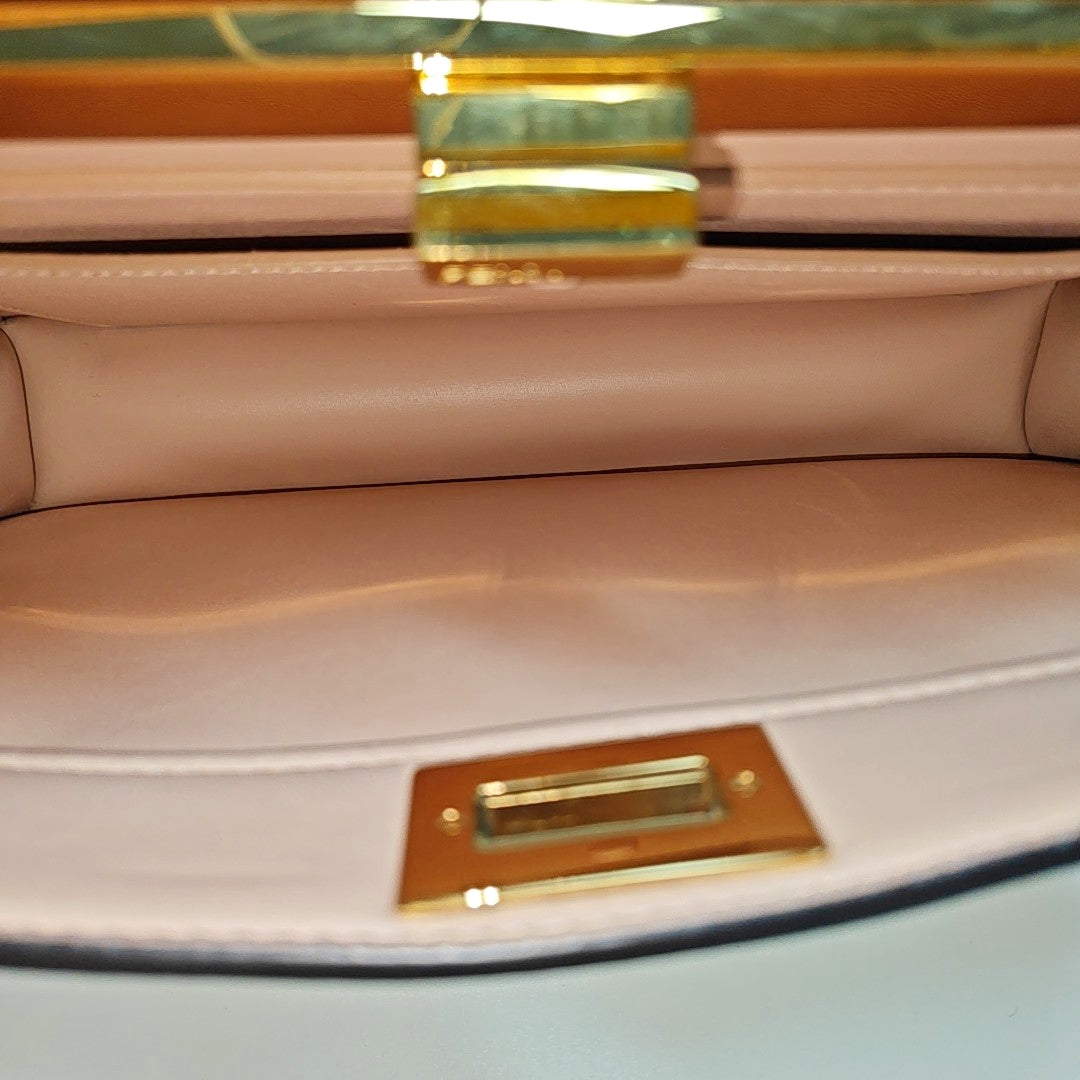 Peekaboo Medium Calfskin Yellow
