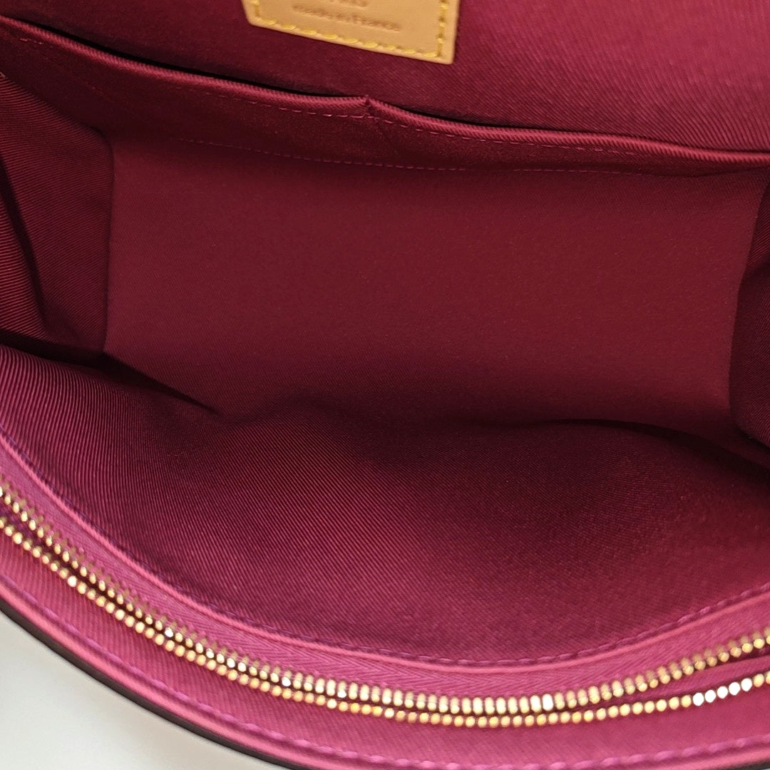 CLUNY PM Monogram Coated Canvas Brown
