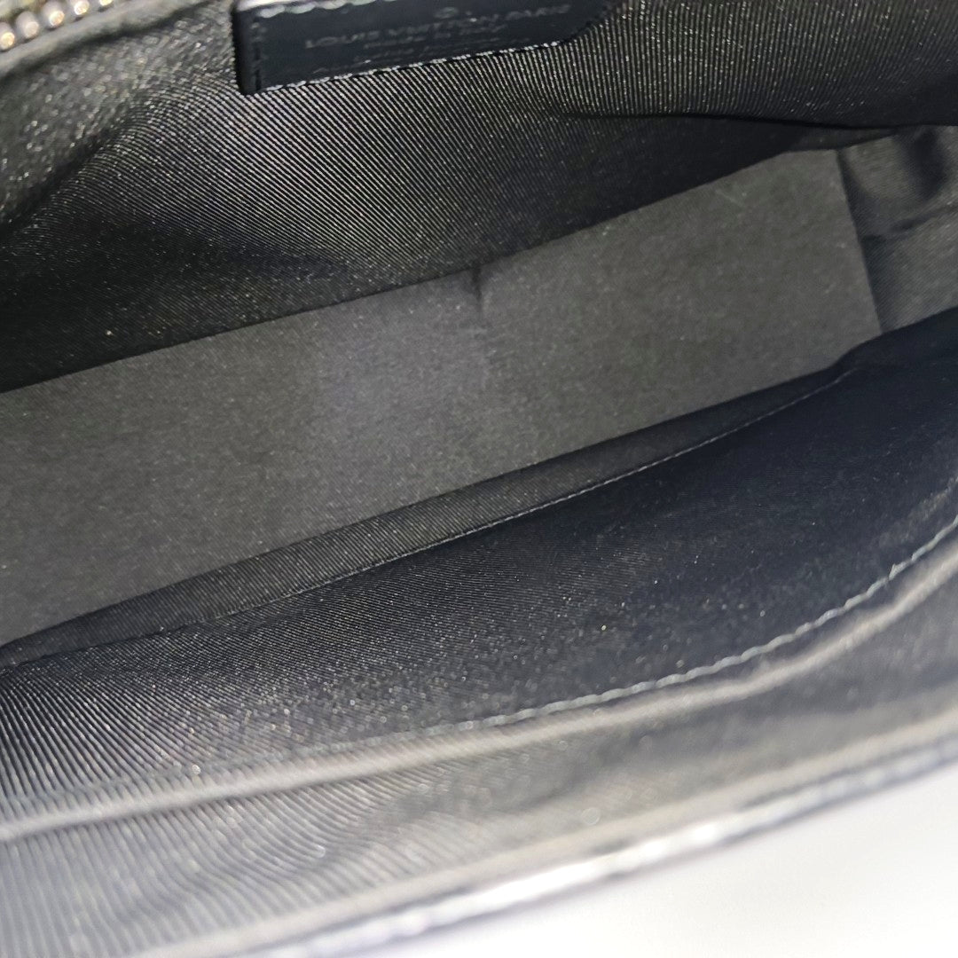 VOYAGER PM Monogram Coated Canvas Black