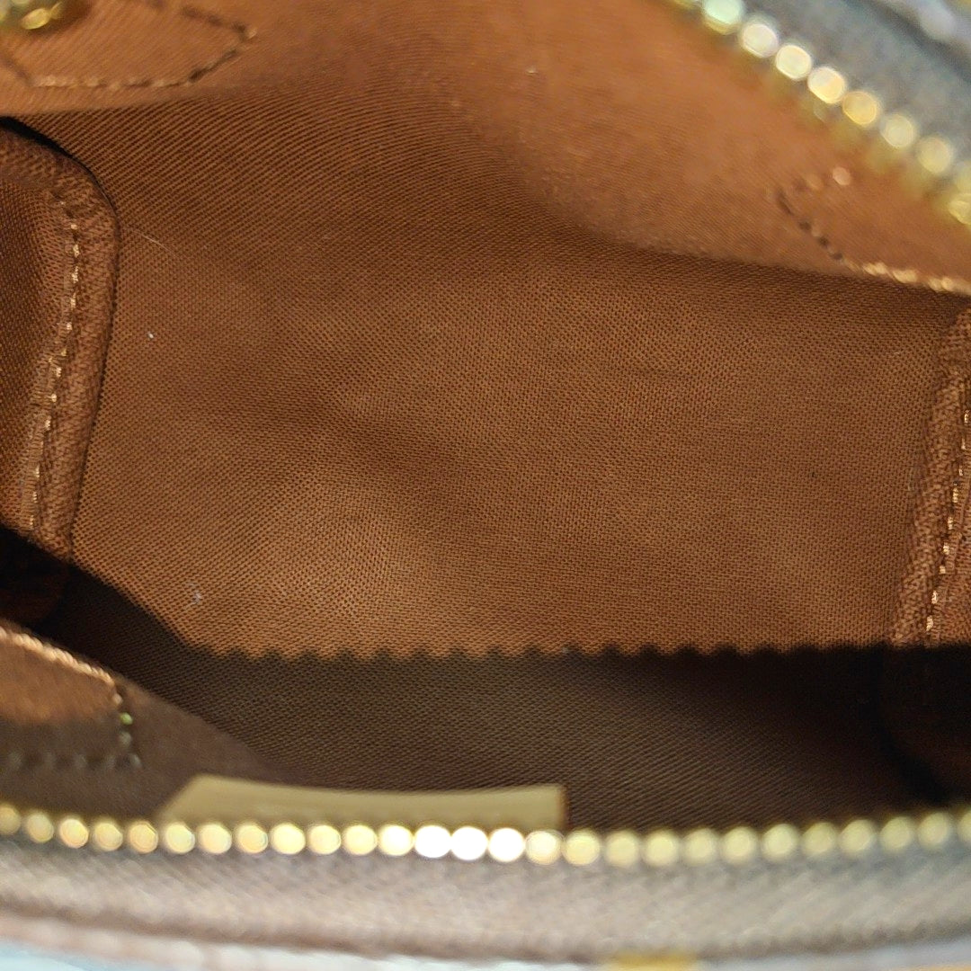 SPEEDY Nano Monogram Coated Canvas Brown
