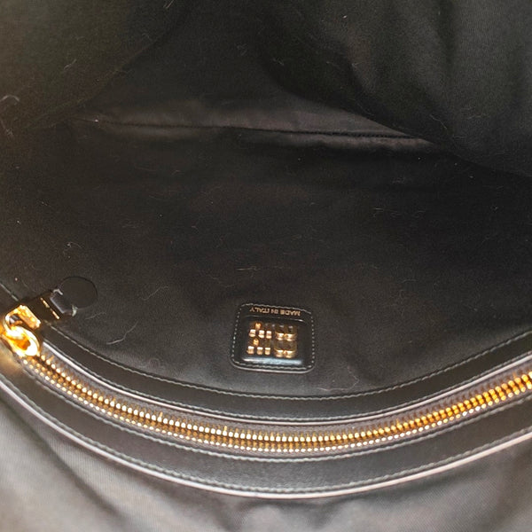 Patent Leather Shoulder Bag Black