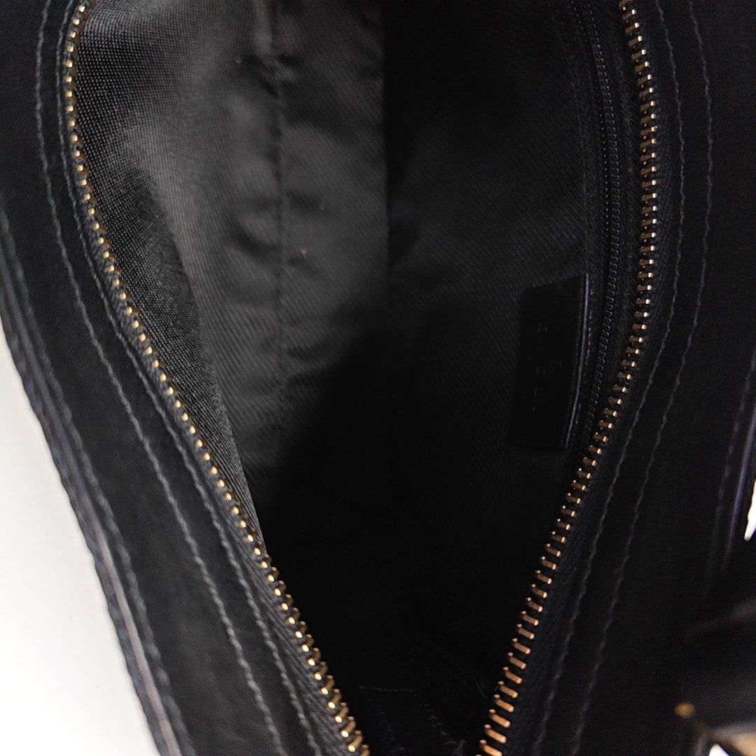 Monogram Canvas Top Handle Bag Black