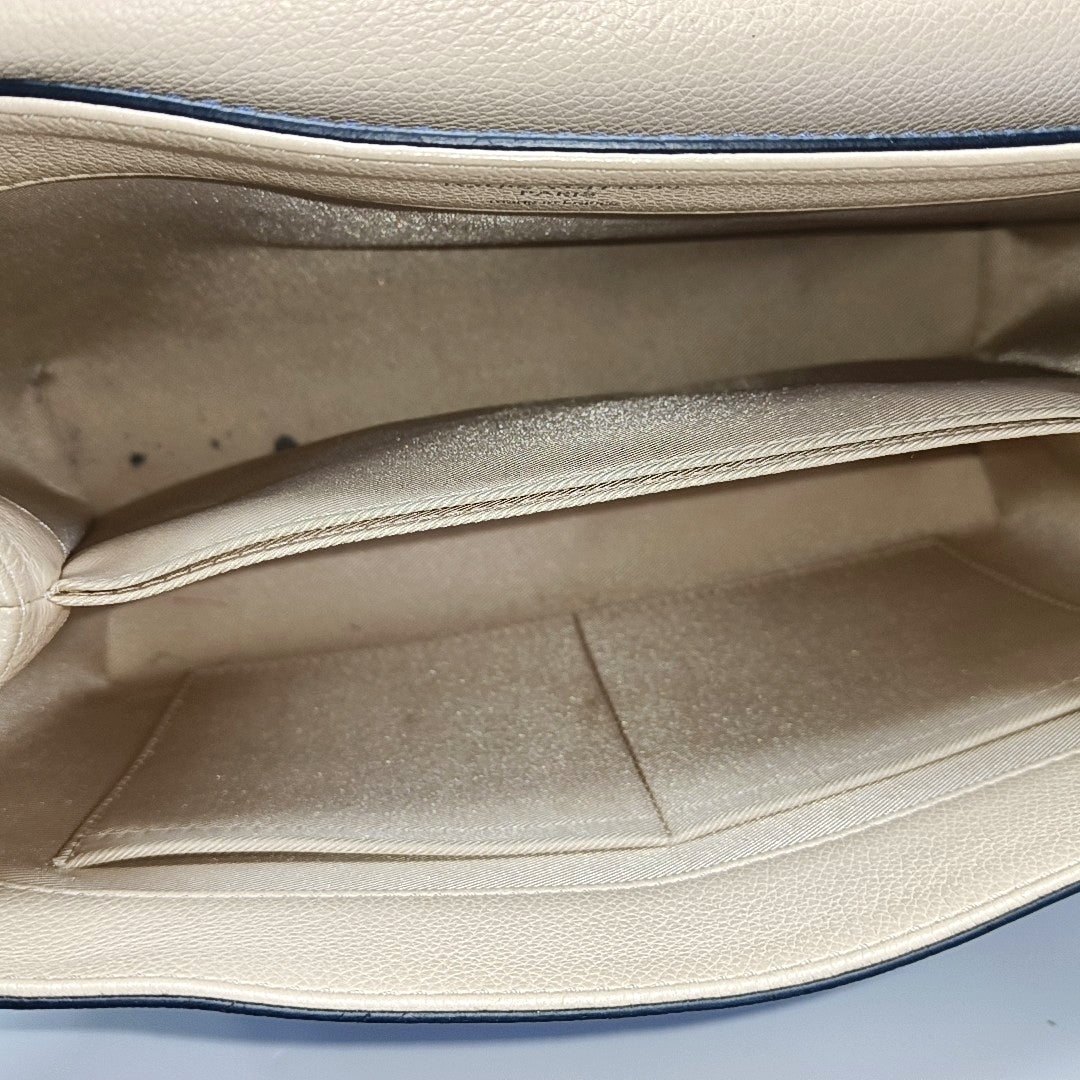 Authenticated pre-owned  LOCKME Calfskin Blue - Shoulder Bag at Looply