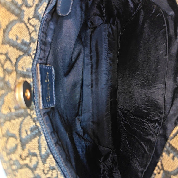 Vintage Tote Oblique Fabric Blue