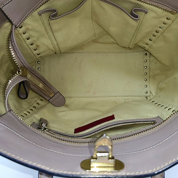 Rockstud Calfskin Gray