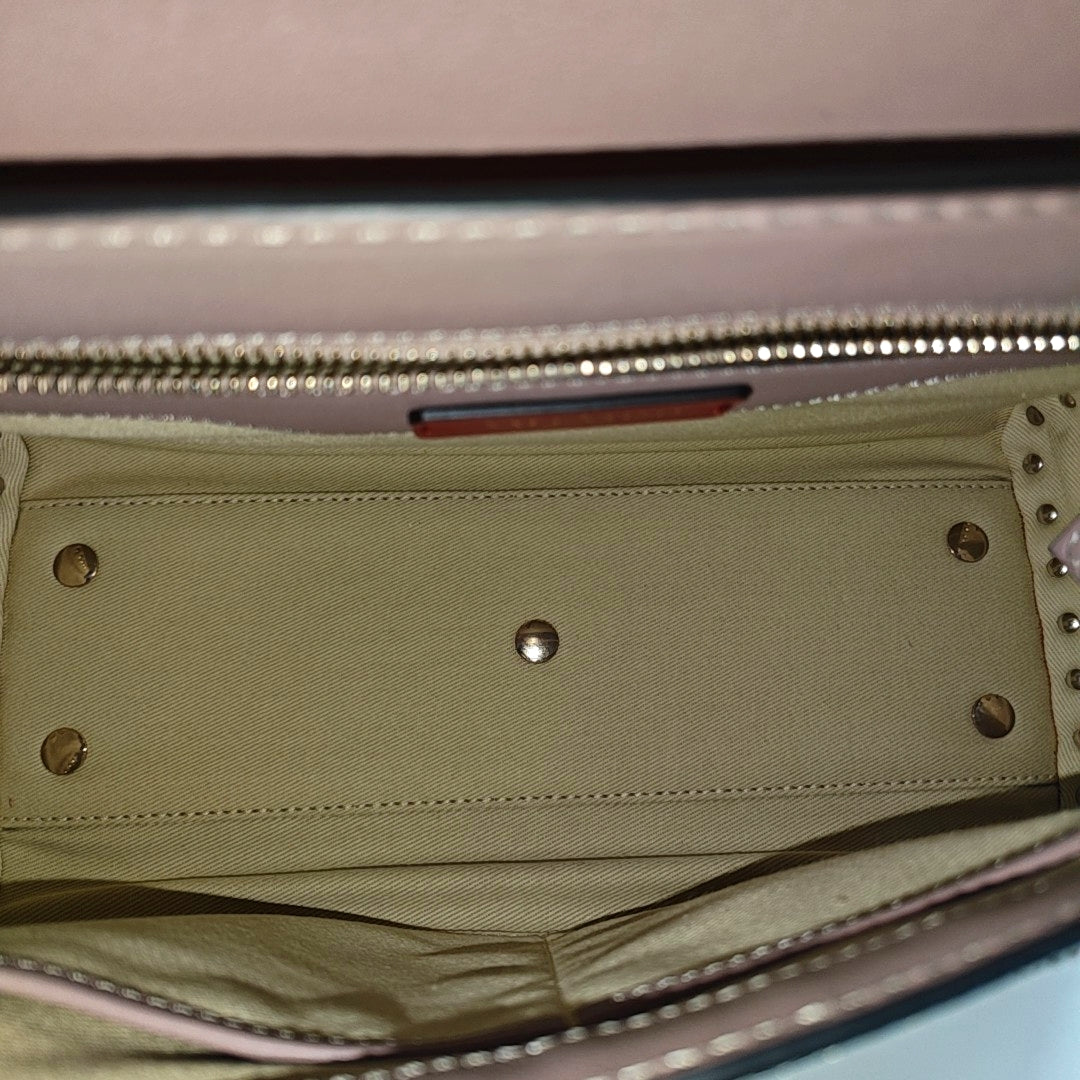 Rockstud Calfskin Beige