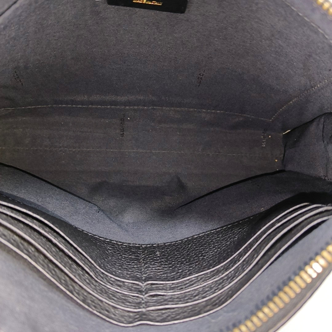 Calfskin Top Handle Bag Black