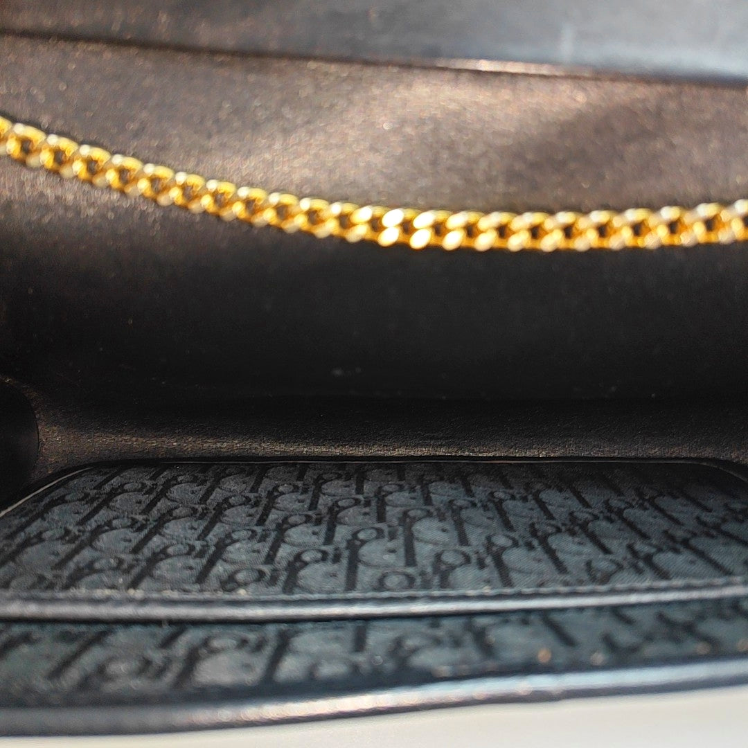 Oblique Canvas Shoulder Bag Black