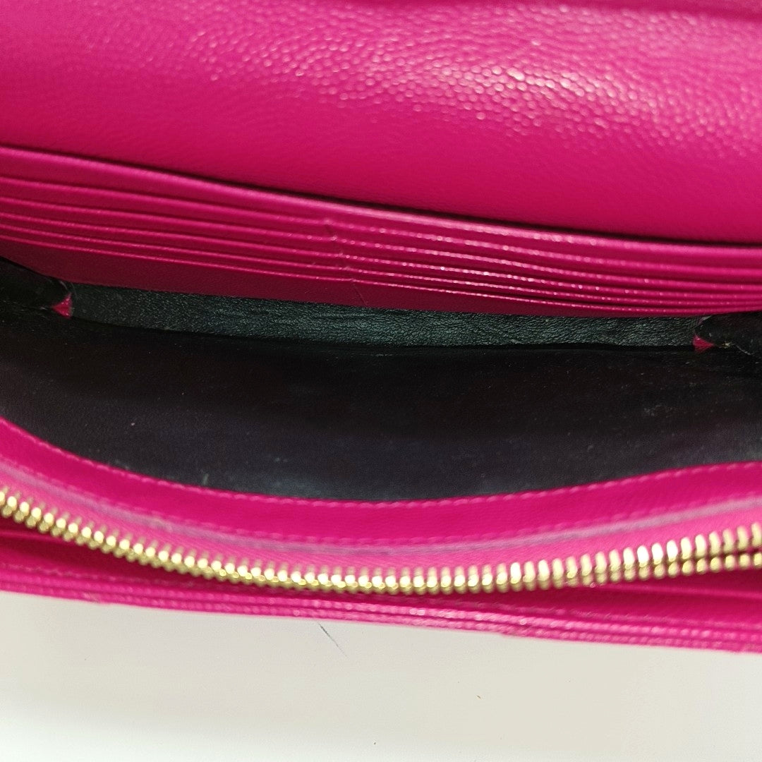 MONOGRAM Medium Chevron Calfskin Pink