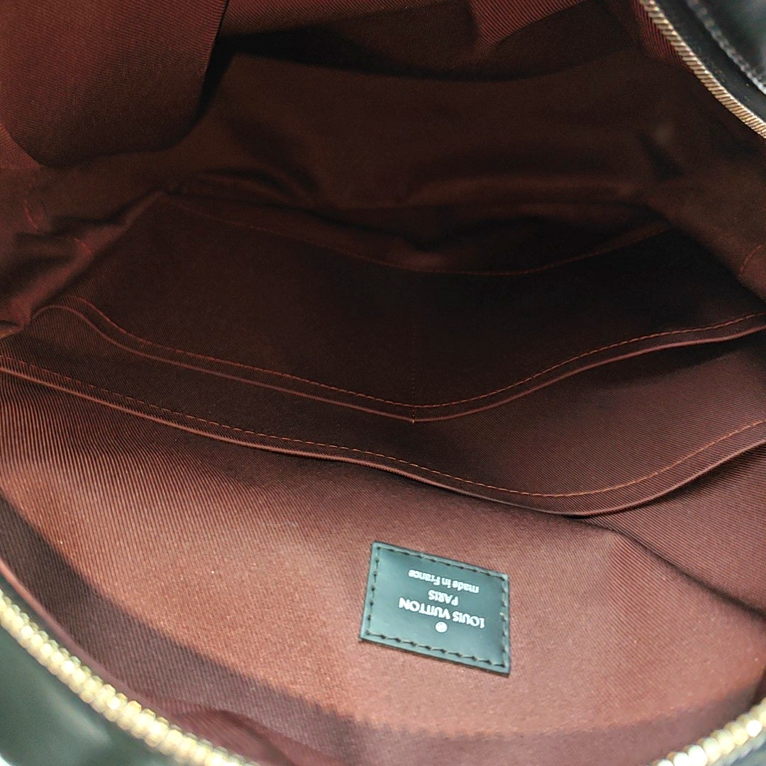 JOSH Monogram Coated Canvas Brown