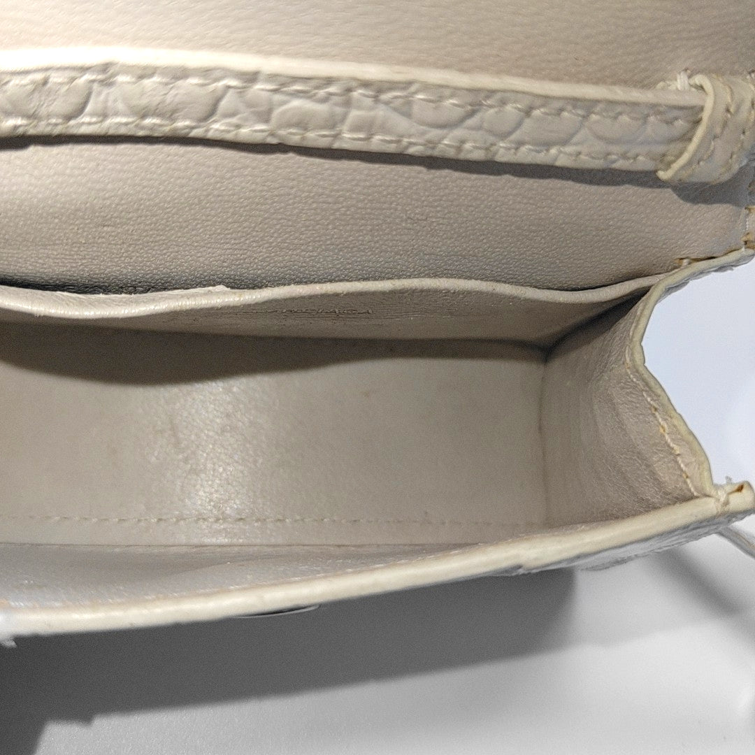 Hourglass Mini Calfskin White