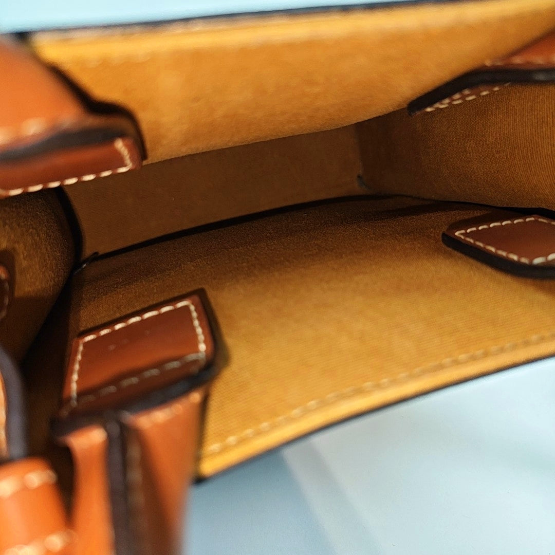CABAS CELINE Mini Coated Canvas Brown