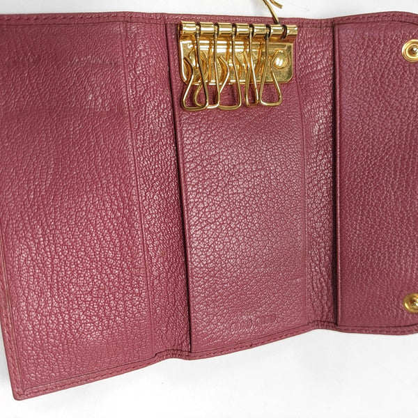 Leather Wallet Beige